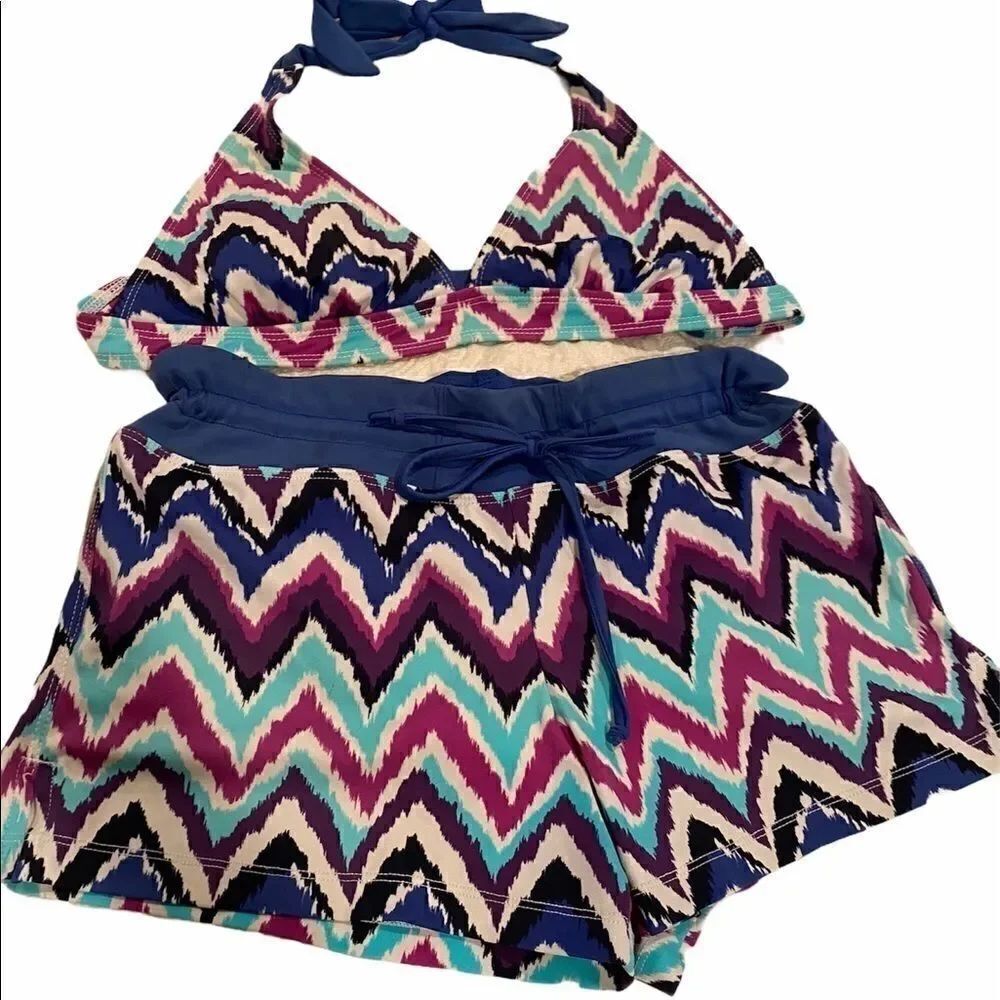 Athleta 2Pc Bikini Top Sz Small Bottom Sz Medium Swimsuit Swim Wear Woman’s